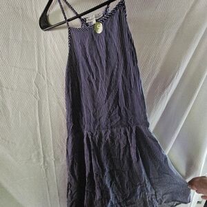 Charlotte Russe Navy and White Striped Dress